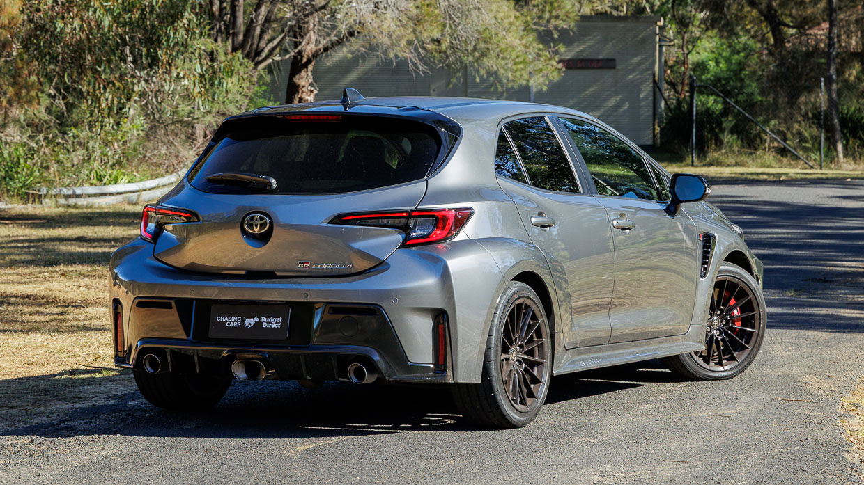 2026 Toyota GR Corolla rear 3 4