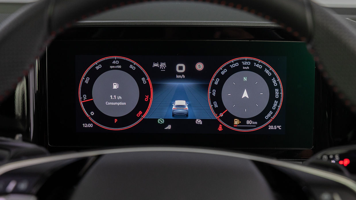 Skoda Kodiaq RS 2025 interior digital dash 2